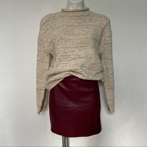 Hollister Pleather Faux Leather Mini Skirt